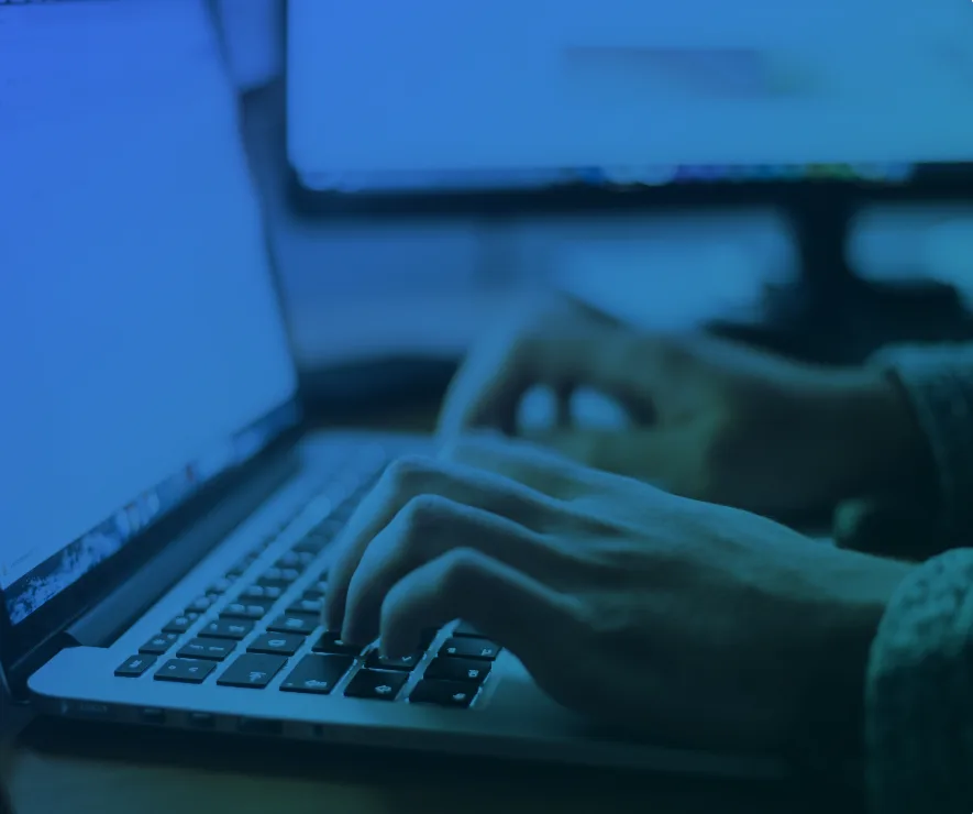Person working on automation solutions